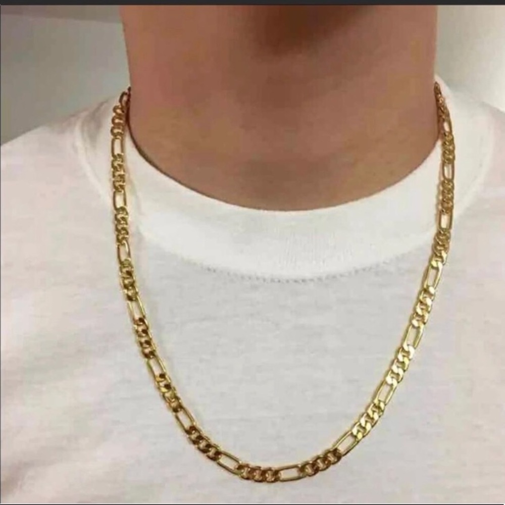 New 18K Real Yellow Gold Plated Chain/ Necklace - Picture 1 of 5